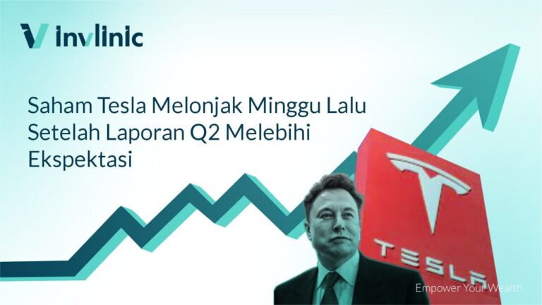 Saham Tesla Melonjak Minggu Lalu Setelah Laporan Q2 Melebihi Ekspektasi